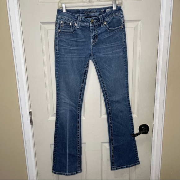 Miss Me Women’s Standard Boot Cut Denim Jeans Sz 27 - Picture 1 of 10